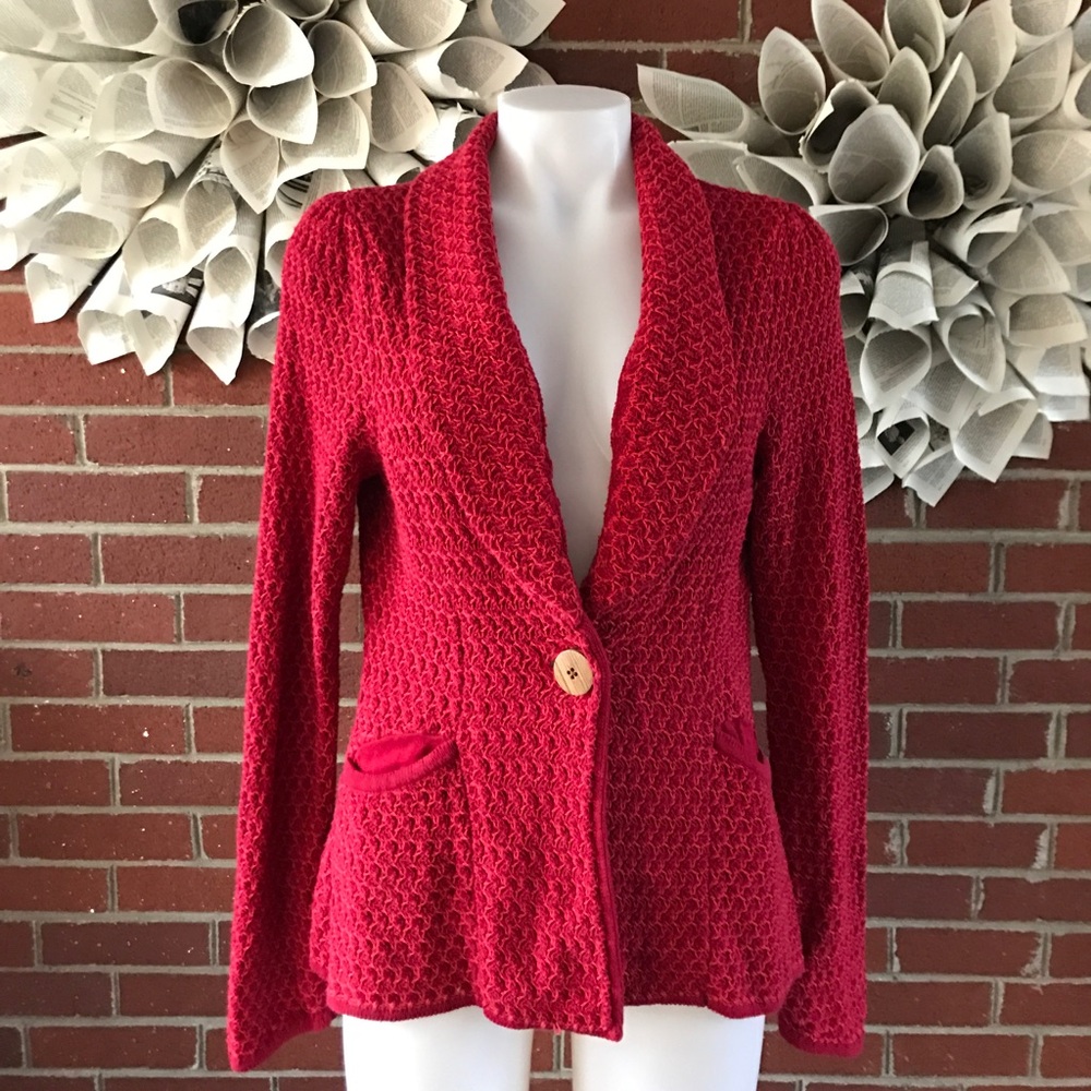 Charlie & Robin Anthro Textured Sweater Coat